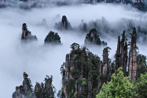 张家界武陵源风景区有哪些景区