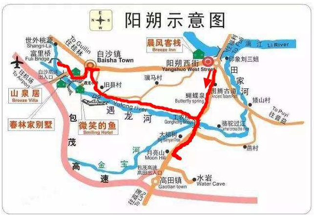 阳朔十里画廊骑行路线攻略(图)