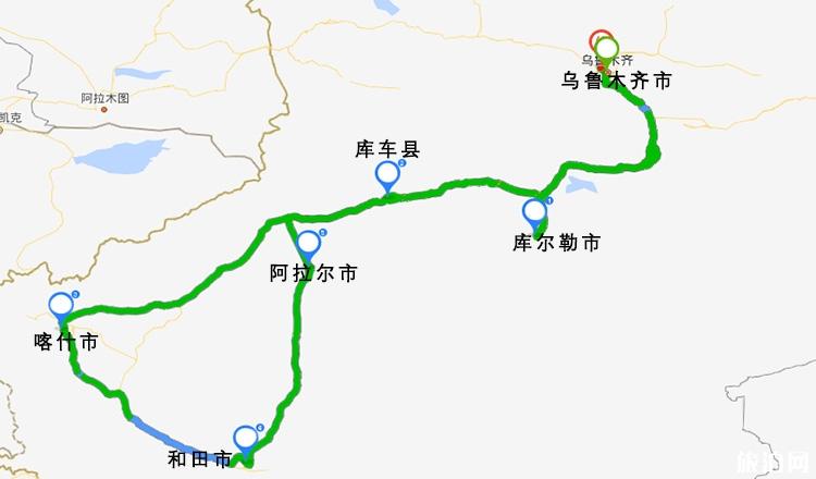 新疆自驾线路图 新疆租车攻略