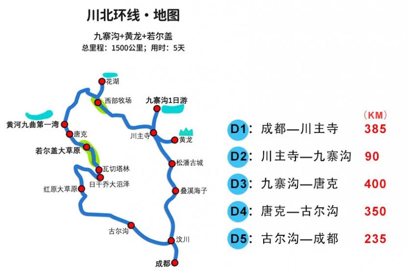 川西环线自驾游最佳路线图 8条路线经典中的经典