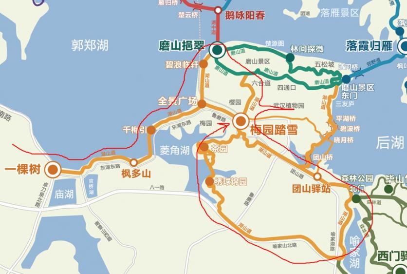 武汉东湖绿道骑行方案攻略 8大路线长的短的任你选择